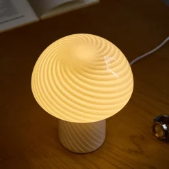 Nimara Ida Mushroom LED lampe hvid 24 cm* Bordlamper