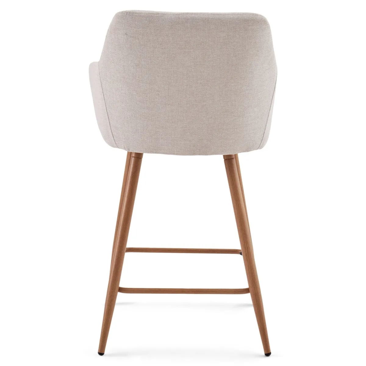 Nimara Jenna barstol - beige tekstil med armlæn 65 cm* Barstole