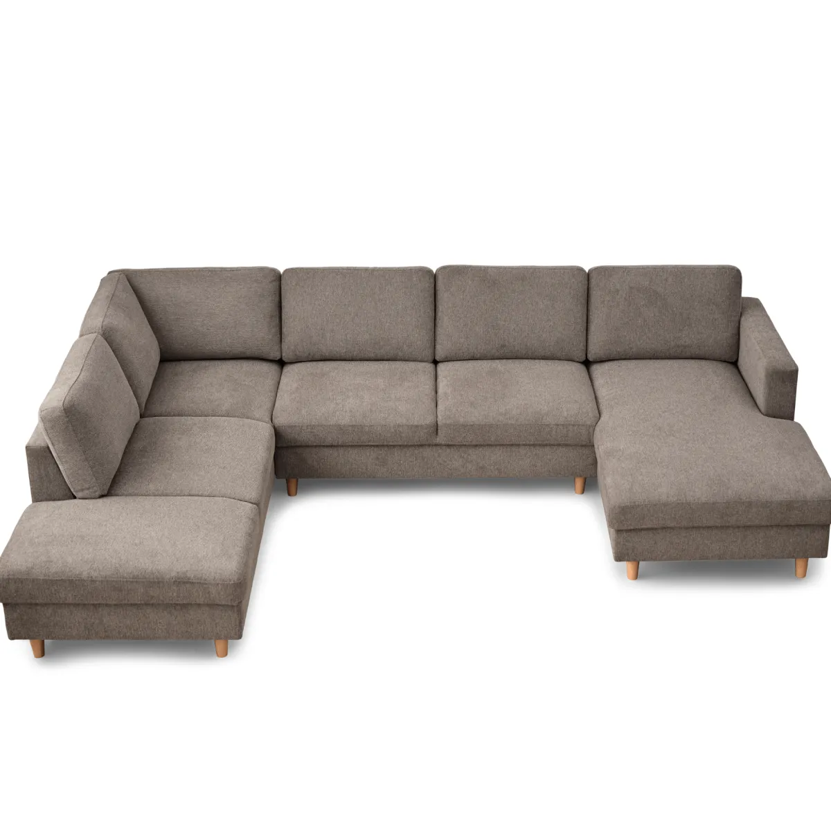 Nimara Jennifer højrevendt u-sofa i sand med chaiselong - L: 300 x D: 208 x H: 82 cm* Sofaer