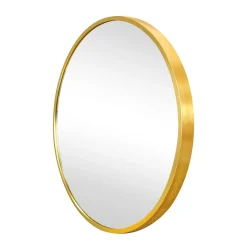 Nimara Kaya rundt spejl med messing/guld ramme Ø70 cm* Spejle