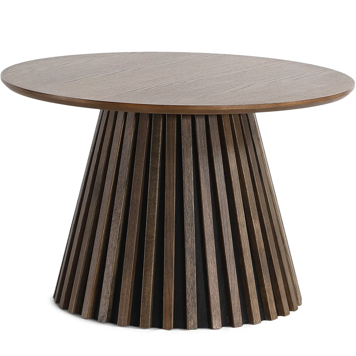 Nimara Lewis lamel sofabord røget eg Ø70 cm* Sofaborde
