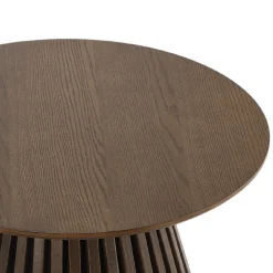 Nimara Lewis lamel sofabord røget eg Ø70 cm* Sofaborde