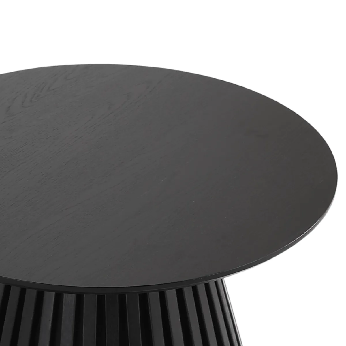Nimara Lewis lamel sofabord sort Ø70 cm* Sofaborde
