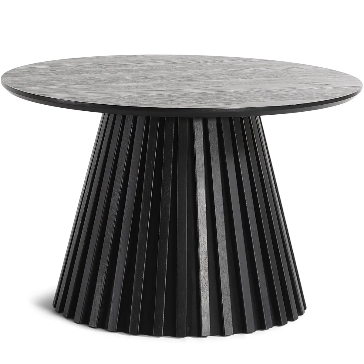 Nimara Lewis lamel sofabord sort Ø70 cm* Sofaborde