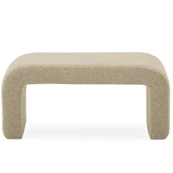 Nimara Lianna bænk i beige boucle 95x40x44 cm* Bænke|Bænke