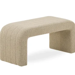 Nimara Lianna bænk i beige boucle 95x40x44 cm* Bænke|Bænke