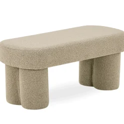 Nimara Linea bænk beige Boucle 100x42x44 cm* Bænke|Bænke
