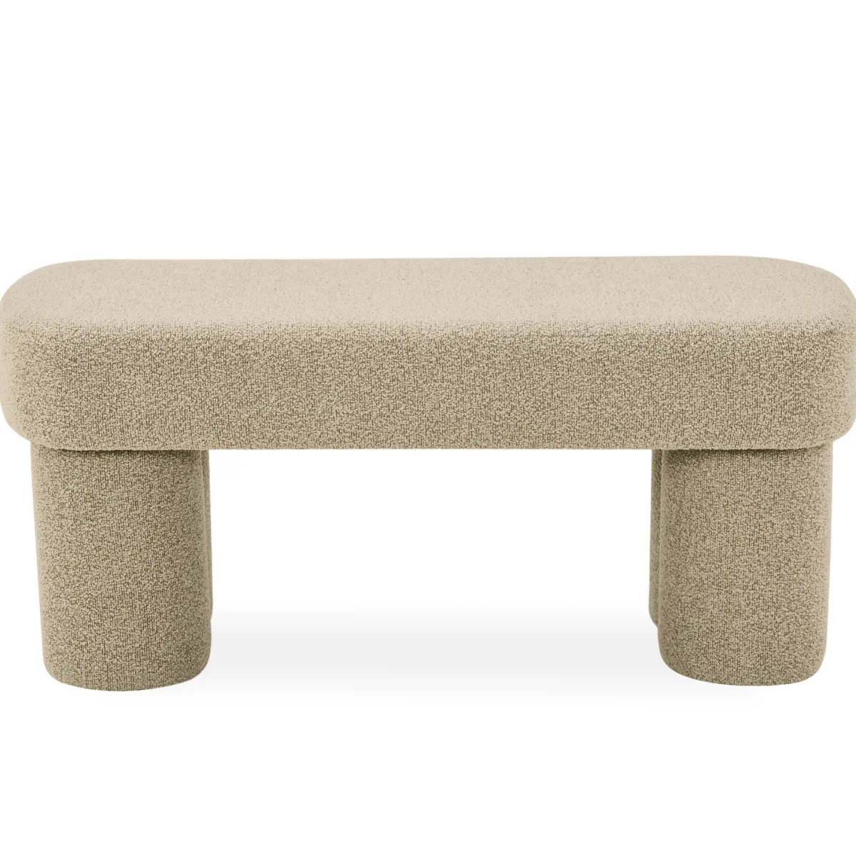 Nimara Linea bænk beige Boucle 100x42x44 cm* Bænke|Bænke