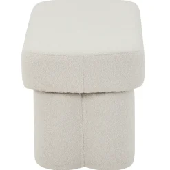 Nimara Linea bænk hvid Boucle 100x42x44 cm* Bænke|Bænke