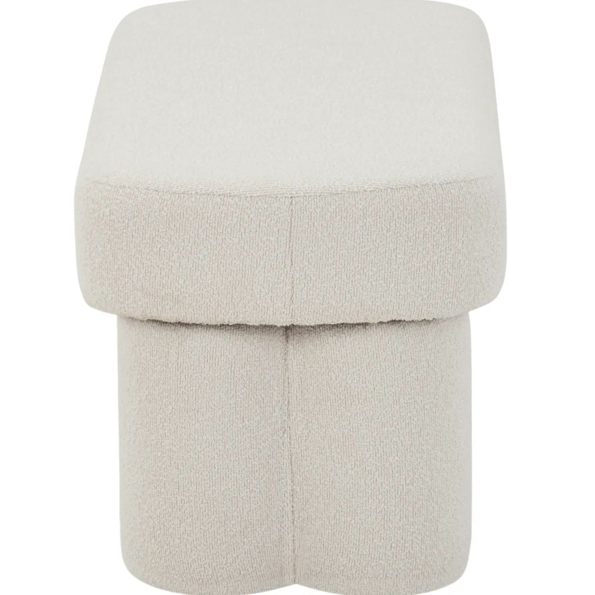 Nimara Linea bænk hvid Boucle 100x42x44 cm* Bænke|Bænke