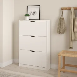 Nimara Livo skoskab med 3 låger i hvid* Skoskabe|Skoskabe