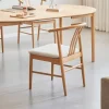 Nimara Lizzie spisebordsstol i bøg med polstret sæde i beige* Spisebordsstole