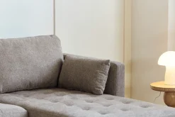 Nimara Lulu - Højrevendt og venstrevendt vendbar chaiselong sofa i sand - L: 215 x D: 82 x H: 78 cm* Sofaer