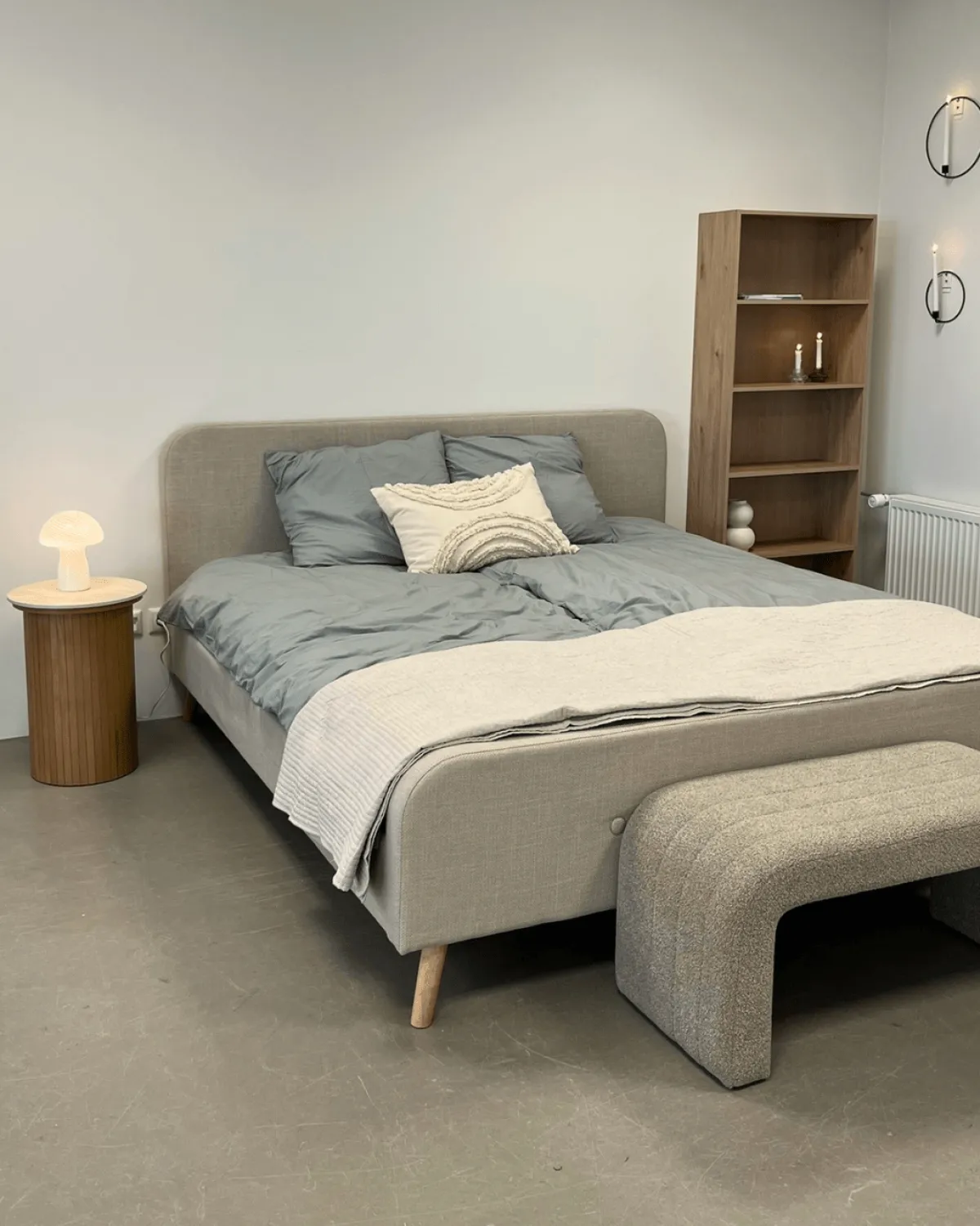Nimara Maddie reol med 5 hylder i eg 175,5x66x25,5 cm* Reoler|Opbevaring Til Stuen