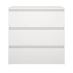 Nimara Maise kommode H:70 x B:70 x D:41 cm med 3 skuffer i hvid* Kommoder|Kommoder