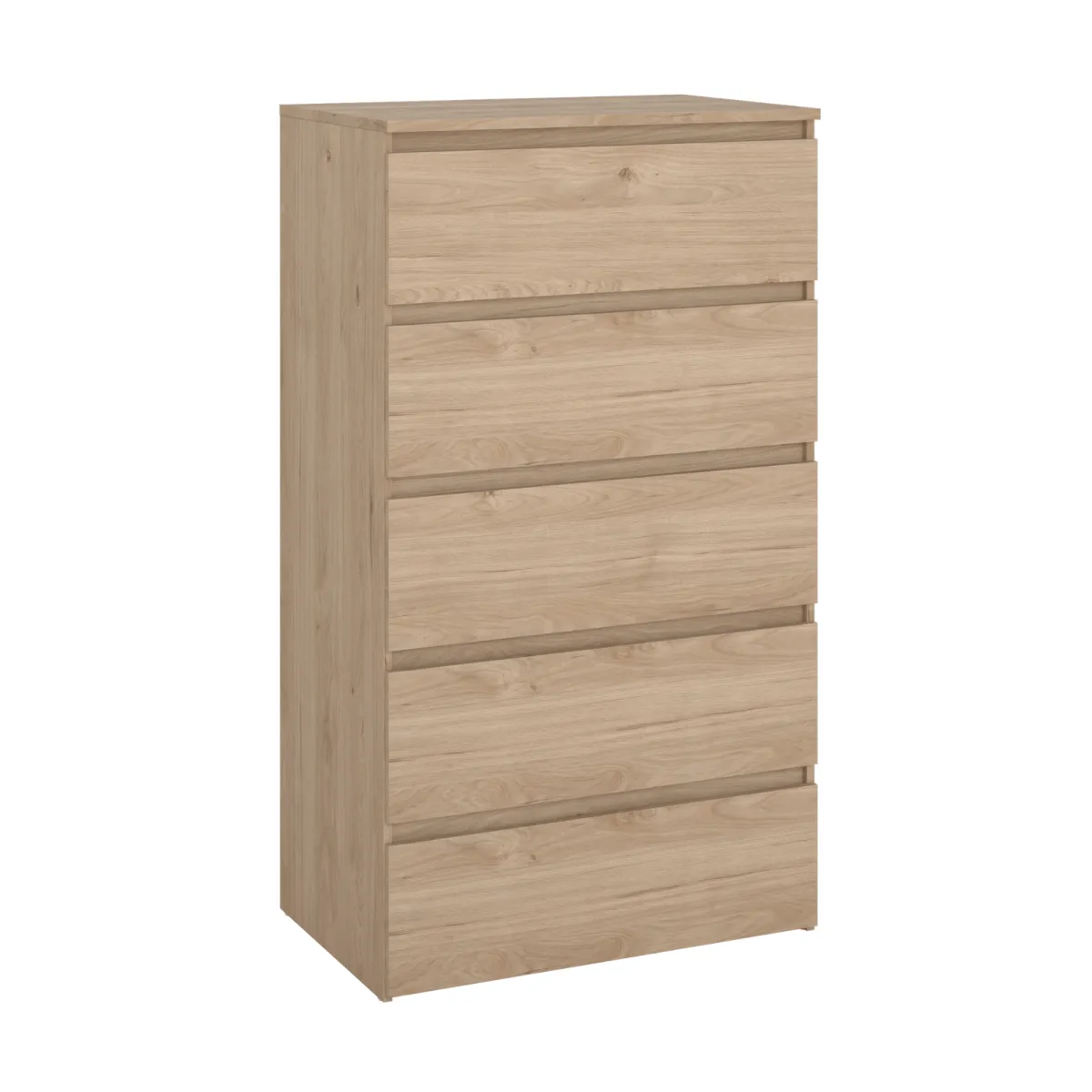 Nimara Maise kommode H:114 x B:65 x D:41 cm med 5 skuffer i egelook* Kommoder|Kommoder