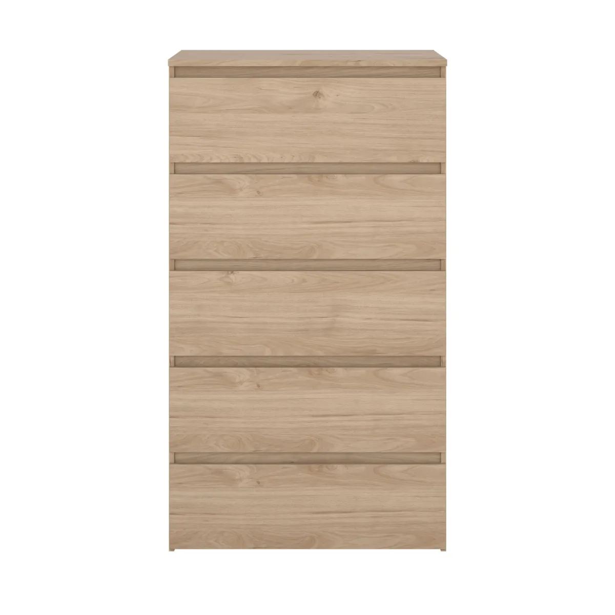 Nimara Maise kommode H:114 x B:65 x D:41 cm med 5 skuffer i egelook* Kommoder|Kommoder
