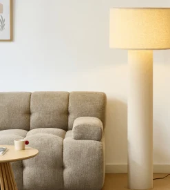 Nimara Mariah gulvlampe med lampeskærm i linned 145 x 50 cm* Bordlamper|Gulvlampe