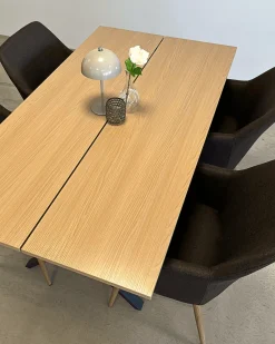 Nimara Marly Plankebord i egetræsfiner 150x80x75 cm* Spiseborde