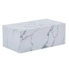 Nimara Maxine sofabord hvid marmor look 90x50 cm* Sofaborde