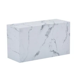 Nimara Maxine sofabord hvid marmor look 90x50 cm* Sofaborde