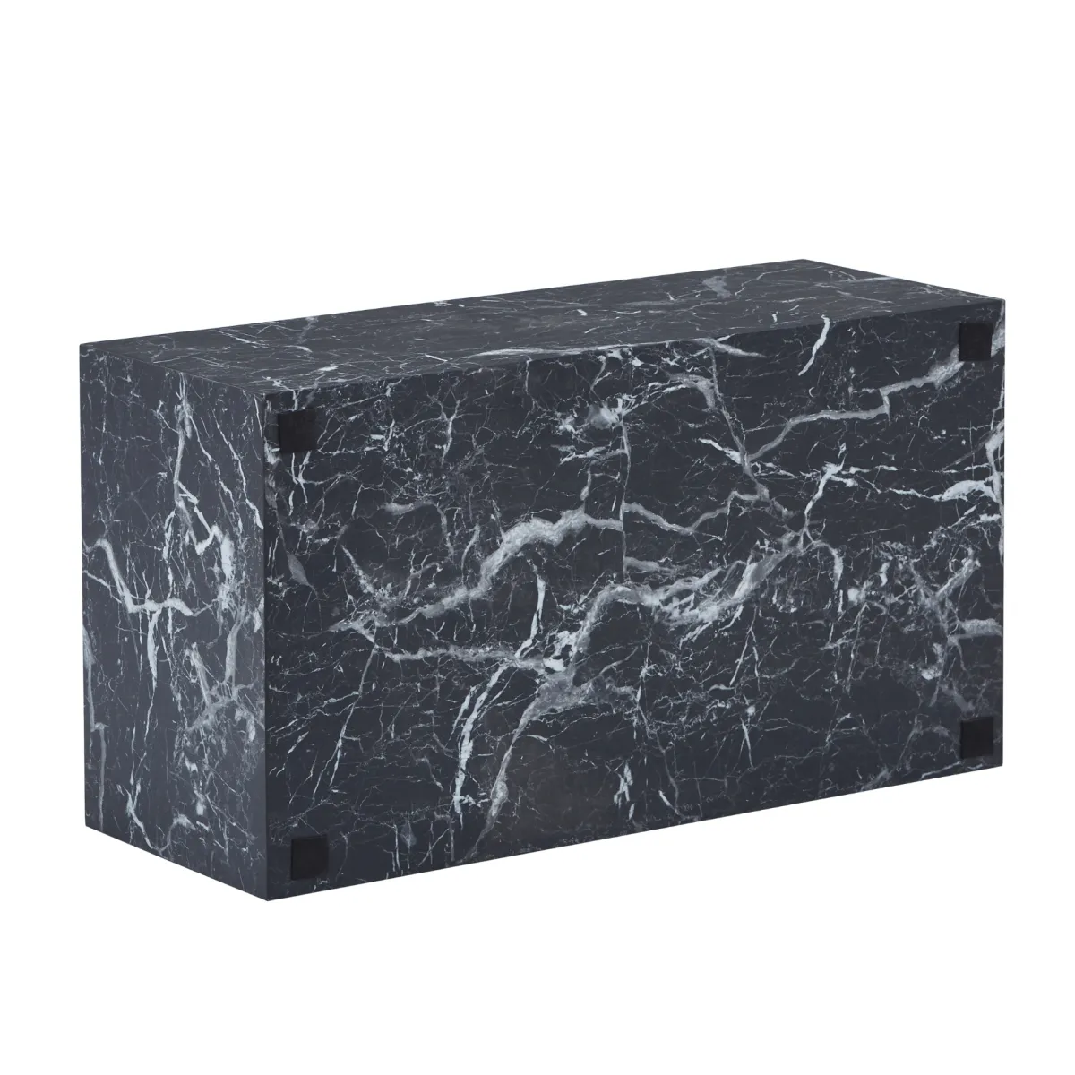 Nimara Maxine sofabord sort marmor look 90x50 cm* Sofaborde