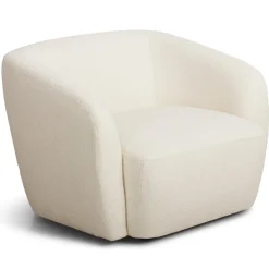 Nimara Melisa - lænestol i hvid boucle B: 92 D: 84 H: 66 cm* Sofaer|Lænestole