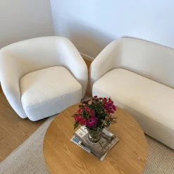 Nimara Melisa - lænestol i hvid boucle B: 92 D: 84 H: 66 cm* Sofaer|Lænestole