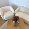 Nimara Melisa - 3 personers sofa i hvid boucle L: 220 x D: 84 x H: 66 cm* Sofaer|Sofaer