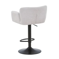 Nimara Melody Barstol - beige tekstil med justerbar højde og drejefunktion* Barstole