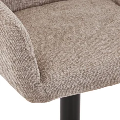 Nimara Melody Barstol - sand tekstil med justerbar højde og drejefunktion* Barstole