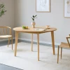 Nimara Miles - Rundt spisebord Ø120 cm i olieret egefiner med sildebensmønster* Spiseborde