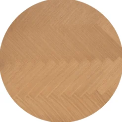 Nimara Miles - Rundt spisebord Ø120 cm i olieret egefiner med sildebensmønster* Spiseborde