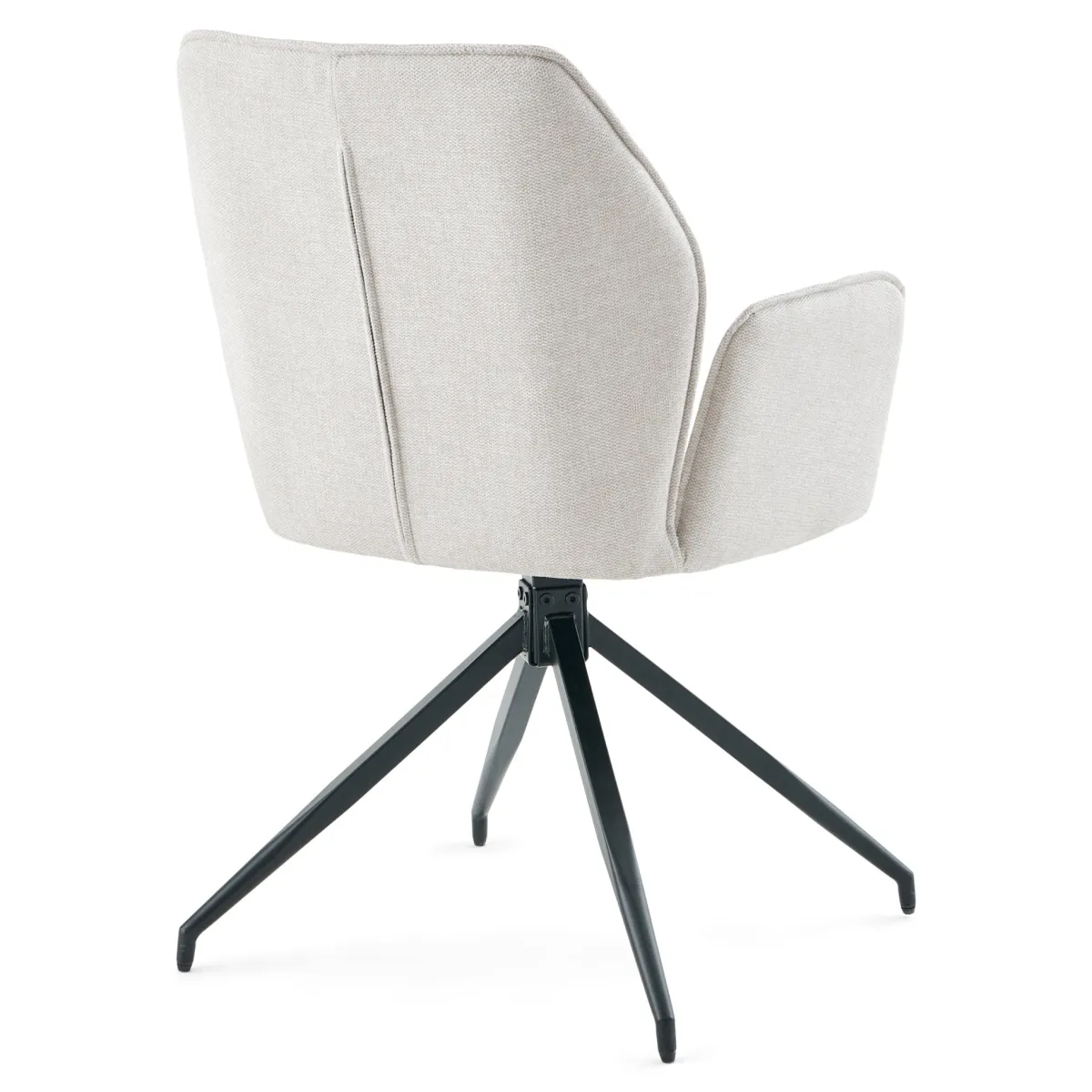Nimara Minna Spisebordsstol - beige tekstil med drejefunktion 360 grader* Spisebordsstole
