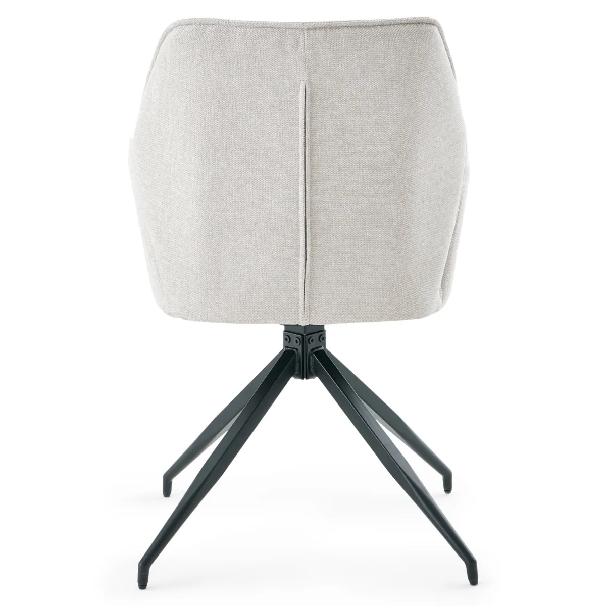 Nimara Minna Spisebordsstol - beige tekstil med drejefunktion 360 grader* Spisebordsstole
