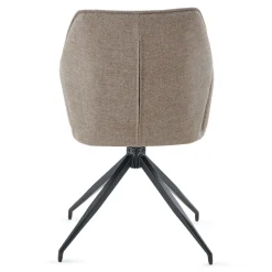 Nimara Minna Spisebordsstol - sand tekstil med drejefunktion 360 grader* Spisebordsstole