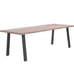 Nimara Molly plankebord - 200x95 cm - i hvidolieret eg med A-ben - (Forberedt til tillægsplader)* Spiseborde