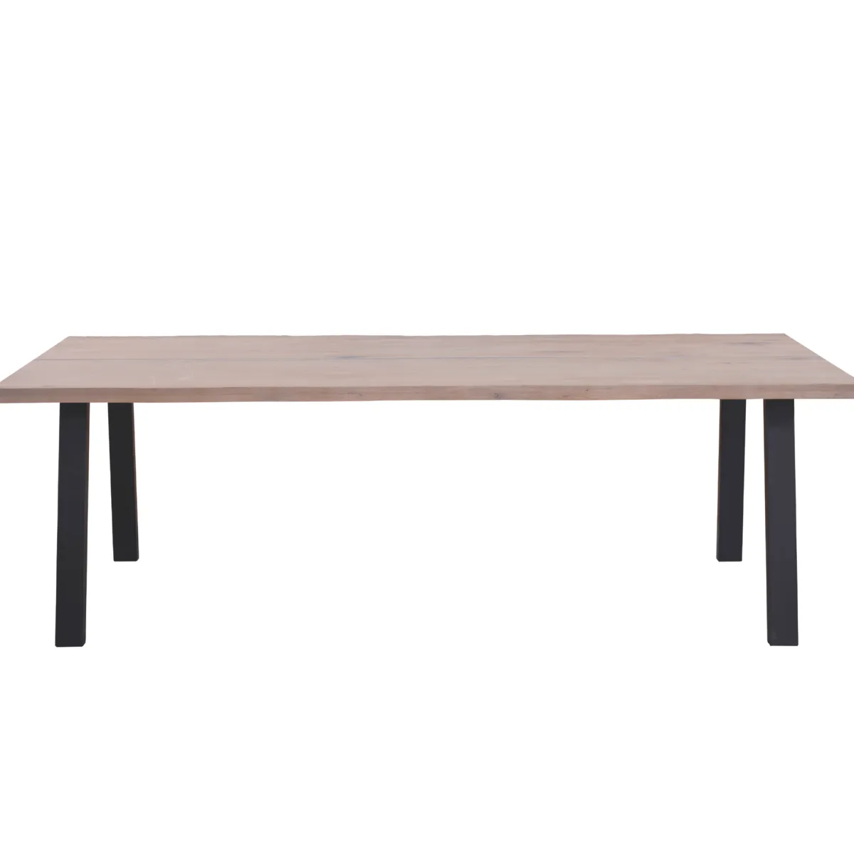 Nimara Molly plankebord - 200x95 cm - i hvidolieret eg med A-ben - (Forberedt til tillægsplader)* Spiseborde