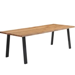 Nimara Molly plankebord - 200x95 cm - naturligt olieret eg med A-ben (Forberedt til tillægsplader)* Spiseborde