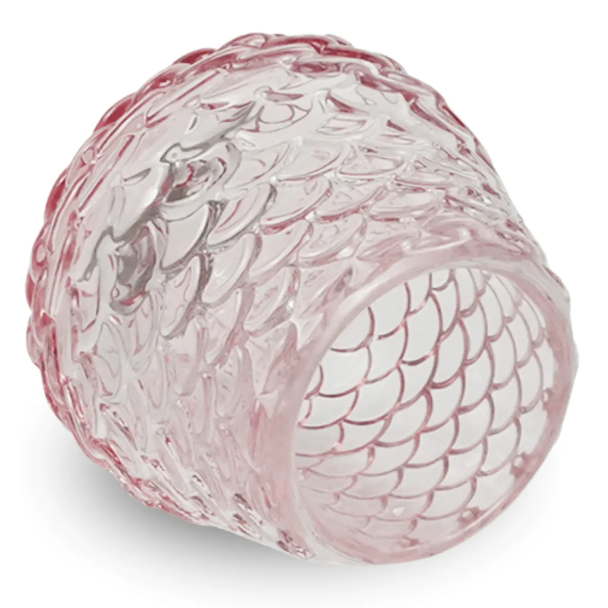 Nimara Naja glas fyrfadsstage lyserød 7 cm* Lysestager
