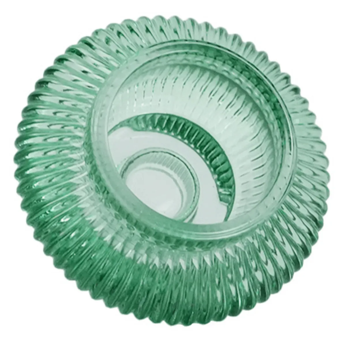 Nimara Nala glas lysestage grøn 6 cm* Lysestager