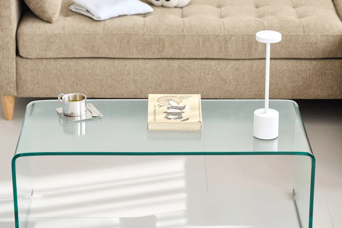 Nimara Nicole glas sofabord 95x45x35 cm* Sofaborde