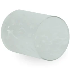 Nimara Nina glas fyrfadsstage hvid 10 cm* Lysestager