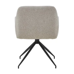 Nimara Ofelia Spisebordsstol - Beige Boucle Med Drejefunktion 360 Grader* Spisebordsstole