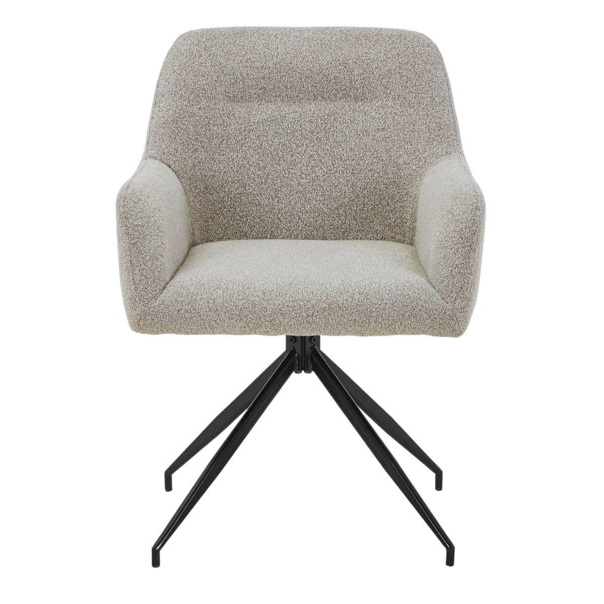 Nimara Ofelia Spisebordsstol - Beige Boucle Med Drejefunktion 360 Grader* Spisebordsstole