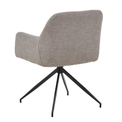 Nimara Ofelia Spisebordsstol - Sand Med Drejefunktion 360 Grader* Spisebordsstole