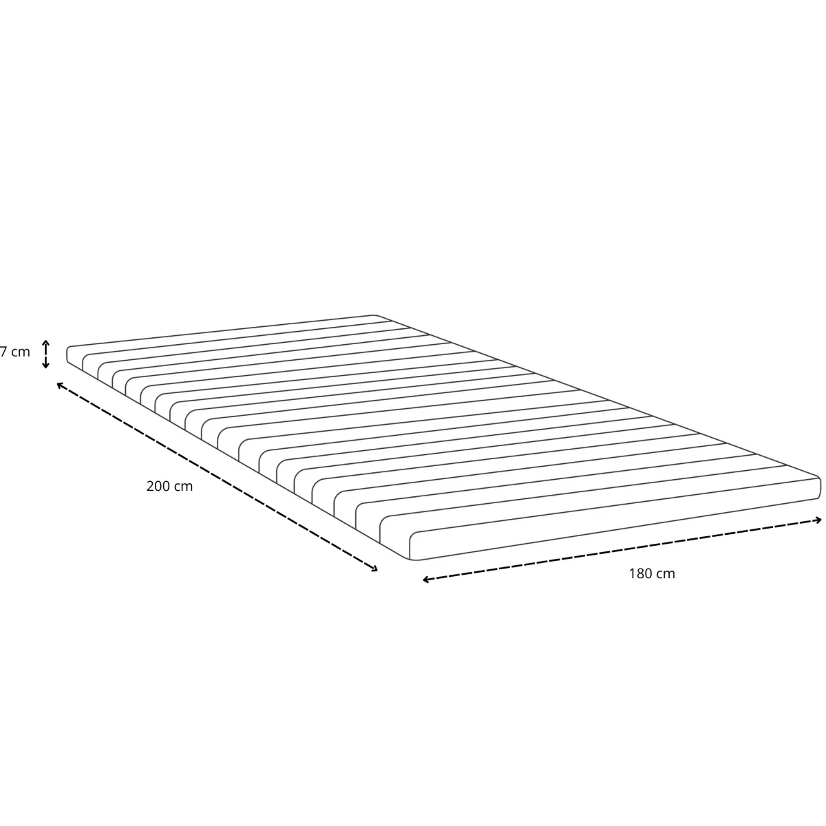 Nimara Premium boxmadras seng i beige 180x200 cm med 7 cm topmadras i memoryskum ekskl. ben* Boxmadrasser|Alle Senge