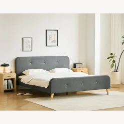 Nimara Premium Christian seng i grå 180x200 cm inkl. sengelameller og madrasser* Sengerammer|Alle Senge