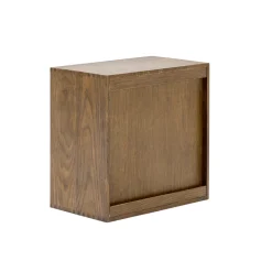 Nimara Rumi Vægreol med låge og hylde 33x20x33 cm røget eg inkl. vægophæng* Reoler|Opbevaring Til Spisestuen