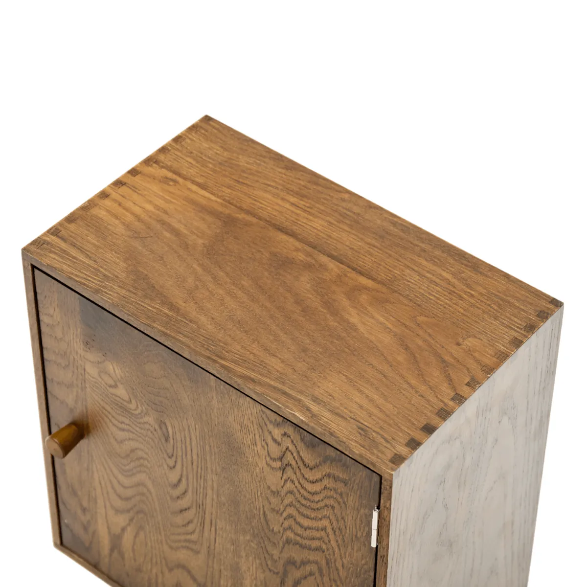 Nimara Rumi Vægreol med låge og hylde 33x20x33 cm røget eg inkl. vægophæng* Reoler|Opbevaring Til Spisestuen